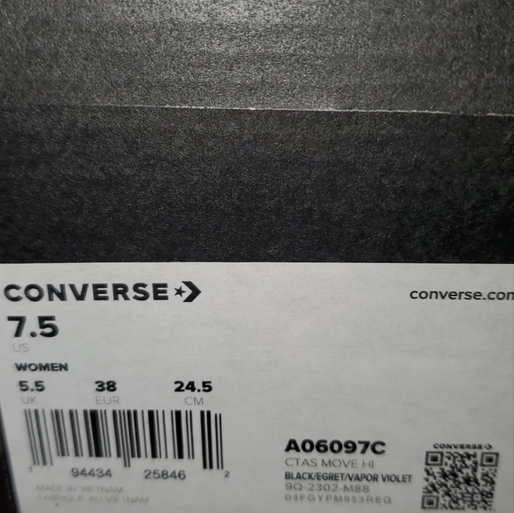 CONVERSE CTAS Move Hi Platform DIY Beads Women's Sz / A06097C - Picture 9 of 10